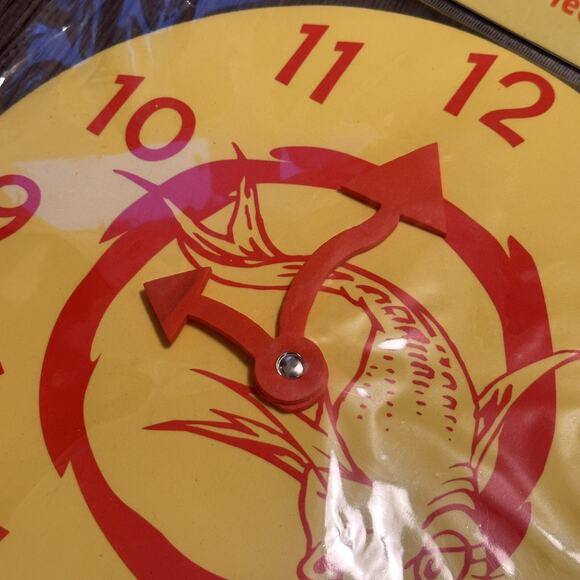 Foam Clock - Dr. Seuss Fish 2013 10” Learn To Tell Time - Kids Educational Toy - Picture 4 of 4